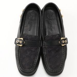 Louis Vuitton Mini Lin Loafers Leather/Canvas